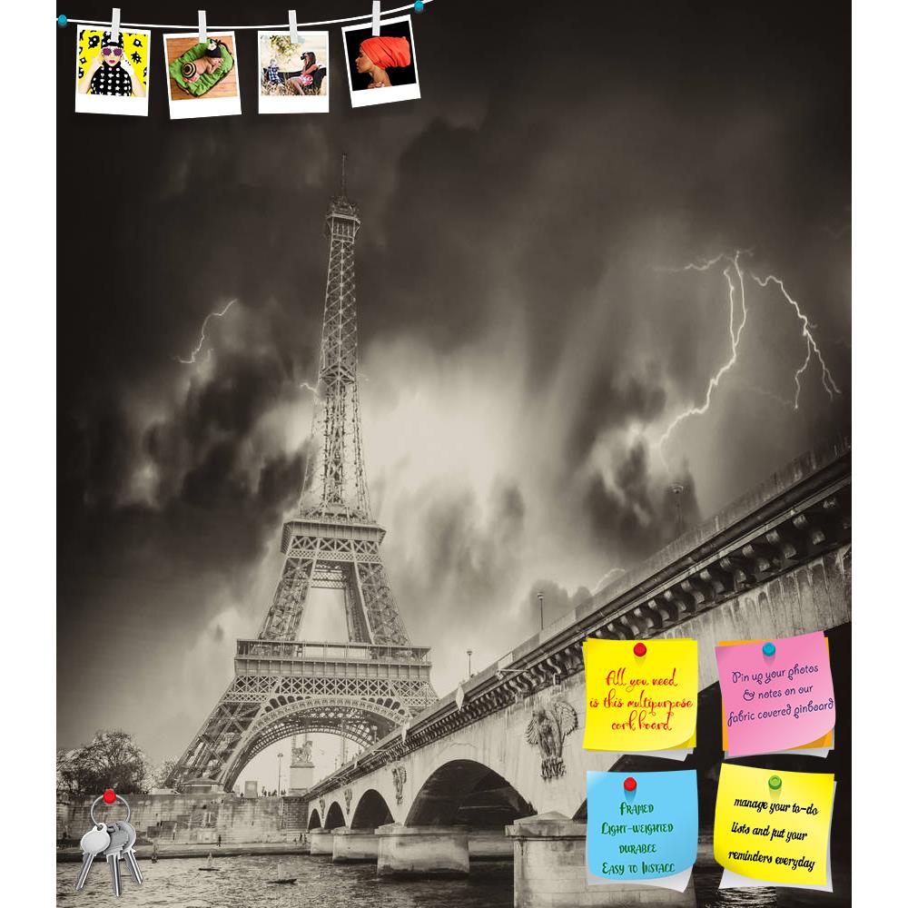 ArtzFolio Storm Above Eiffel Tower Paris Printed Bulletin Board Notice Pin Board Soft Board | Frameless-Bulletin Boards Frameless-AZSAO17125889BLB_FL_L-Image Code 5001884 Vishnu Image Folio Pvt Ltd, IC 5001884, ArtzFolio, Bulletin Boards Frameless, Places, Photography, storm, above, eiffel, tower, paris, printed, bulletin, board, notice, pin, soft, frameless, pin up board, push pin board, extra large cork board, big pin board, notice board, small bulletin board, cork board, wall notice board, giant cork boa