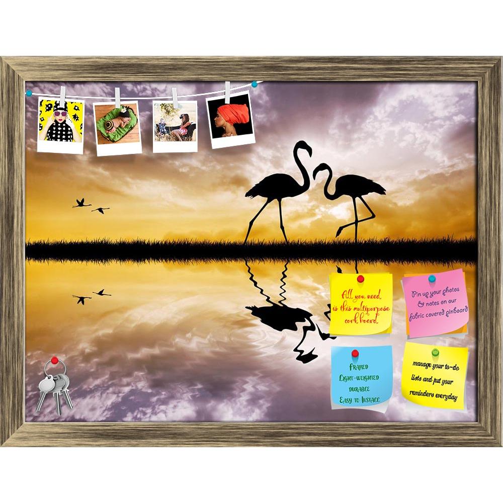 ArtzFolio Pink Flamingos In Love Printed Bulletin Board Notice Pin Board Soft Board | Framed-Bulletin Boards Framed-AZSAO17128405BLB_FR_L-Image Code 5001885 Vishnu Image Folio Pvt Ltd, IC 5001885, ArtzFolio, Bulletin Boards Framed, Birds, Landscapes, Photography, pink, flamingos, in, love, printed, bulletin, board, notice, pin, soft, framed, pin up board, push pin board, extra large cork board, big pin board, notice board, small bulletin board, cork board, wall notice board, giant cork board, bulletin board