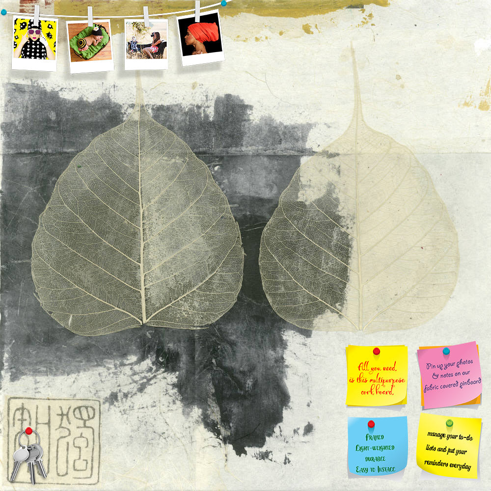 ArtzFolio Wabi Sabi Bodhi Leaf Collage Printed Bulletin Board Notice Pin Board Soft Board | Frameless-Bulletin Boards Frameless-AZSAO17135370BLB_FL_L-Image Code 5001887 Vishnu Image Folio Pvt Ltd, IC 5001887, ArtzFolio, Bulletin Boards Frameless, Floral, Vintage, Fine Art Reprint, wabi, sabi, bodhi, leaf, collage, printed, bulletin, board, notice, pin, soft, frameless, wabi-sabi, pin up board, push pin board, extra large cork board, big pin board, notice board, small bulletin board, cork board, wall notice 