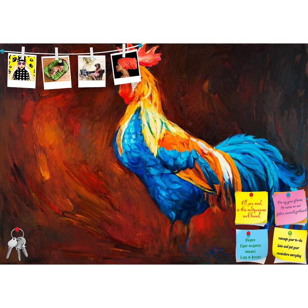 ArtzFolio Blue & Orange Rooster Or Cock Printed Bulletin Board Notice Pin Board Soft Board | Frameless-Bulletin Boards Frameless-AZSAO17158718BLB_FL_L-Image Code 5001891 Vishnu Image Folio Pvt Ltd, IC 5001891, ArtzFolio, Bulletin Boards Frameless, Birds, Fine Art Reprint, blue, orange, rooster, or, cock, printed, bulletin, board, notice, pin, soft, frameless, original, oil, painting, .song, bird, canvas.modern, impressionism, pin up board, push pin board, extra large cork board, big pin board, notice board,