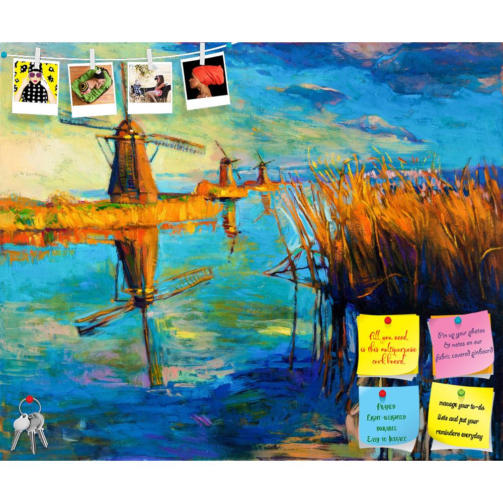 ArtzFolio Beautiful Lake Sunset Landscape D2 Printed Bulletin Board Notice Pin Board Soft Board | Frameless-Bulletin Boards Frameless-AZSAO17158719BLB_FL_L-Image Code 5001892 Vishnu Image Folio Pvt Ltd, IC 5001892, ArtzFolio, Bulletin Boards Frameless, Landscapes, Fine Art Reprint, beautiful, lake, sunset, landscape, d2, printed, bulletin, board, notice, pin, soft, frameless, original, oil, painting, showing, lake,sunset, landscape.windmills,fernrush,sky, clouds, modern, impressionism, pin up board, push pi