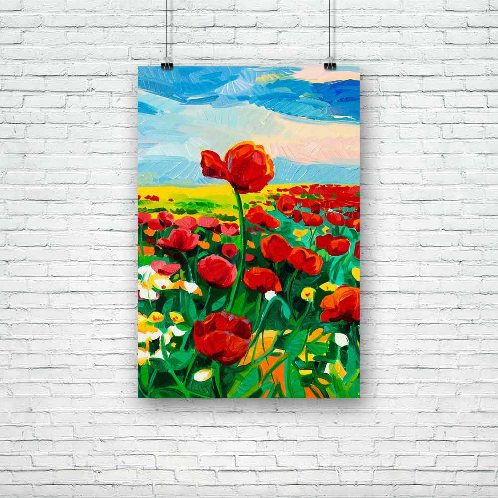 Artwork Poppy Gardens Unframed Paper Poster-Paper Posters Unframed-POS_UN-IC 5001893 IC 5001893, Abstract Expressionism, Abstracts, Ancient, Art and Paintings, Black and White, Botanical, Digital, Digital Art, Drawing, Floral, Flowers, Graphic, Historical, Illustrations, Impressionism, Landscapes, Medieval, Modern Art, Nature, Paintings, Retro, Scenic, Semi Abstract, Signs, Signs and Symbols, Sunsets, Vintage, Watercolour, White, artwork, poppy, gardens, unframed, paper, poster, oil, painting, abstract, art