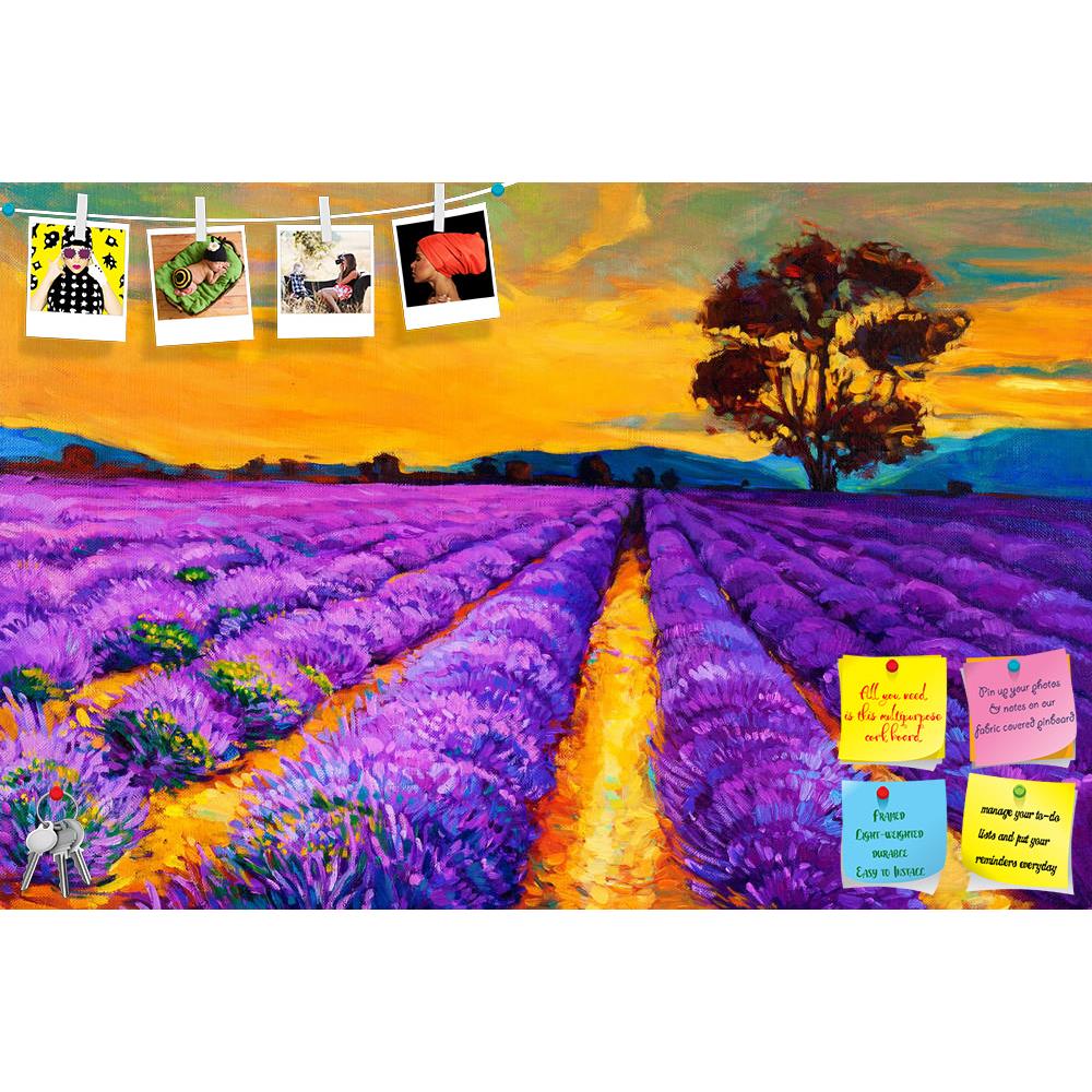 ArtzFolio Artwork Of Lavender Fields D2 Printed Bulletin Board Notice Pin Board Soft Board | Frameless-Bulletin Boards Frameless-AZSAO17158723BLB_FL_L-Image Code 5001896 Vishnu Image Folio Pvt Ltd, IC 5001896, ArtzFolio, Bulletin Boards Frameless, Landscapes, Fine Art Reprint, artwork, of, lavender, fields, d2, printed, bulletin, board, notice, pin, soft, frameless, original, oil, painting, canvas.sunset, landscape.modern, impressionism, pin up board, push pin board, extra large cork board, big pin board, n