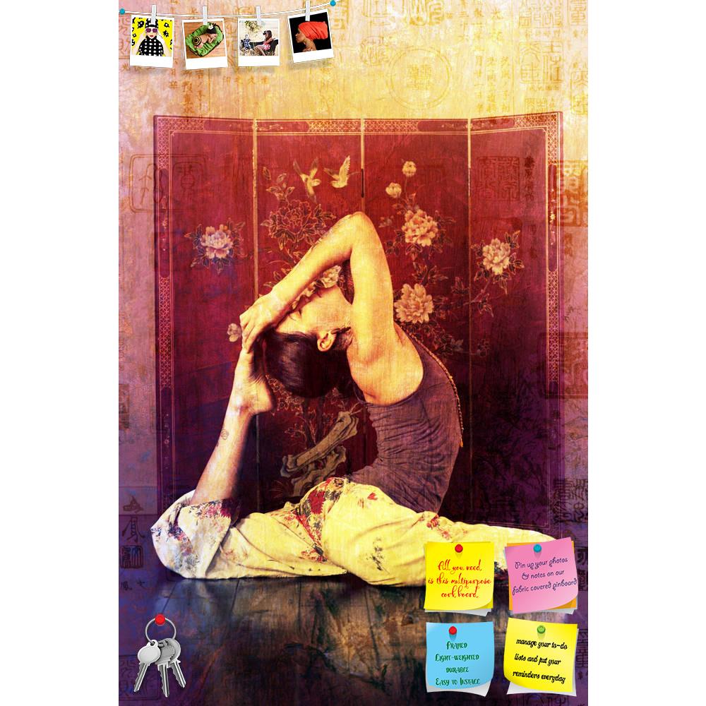 ArtzFolio Woman In Eka Pada Raja Kopatasana In Asian Setting Printed Bulletin Board Notice Pin Board Soft Board | Frameless-Bulletin Boards Frameless-AZSAO17162523BLB_FL_L-Image Code 5001900 Vishnu Image Folio Pvt Ltd, IC 5001900, ArtzFolio, Bulletin Boards Frameless, Traditional, Photography, woman, in, eka, pada, raja, kopatasana, asian, setting, printed, bulletin, board, notice, pin, soft, frameless, pin up board, push pin board, extra large cork board, big pin board, notice board, small bulletin board, 