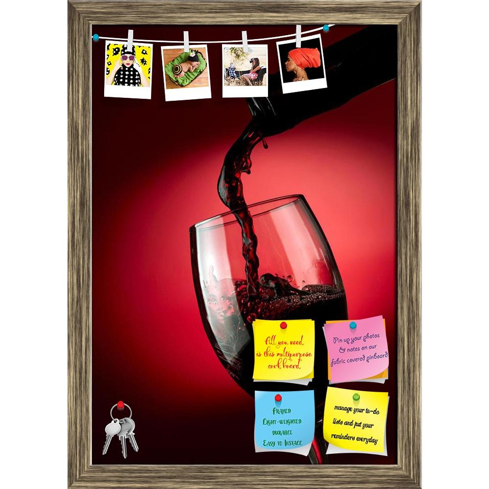 ArtzFolio Photo of Red Wine Pouring D2 Printed Bulletin Board Notice Pin Board Soft Board | Framed-Bulletin Boards Framed-AZSAO17196444BLB_FR_L-Image Code 5001903 Vishnu Image Folio Pvt Ltd, IC 5001903, ArtzFolio, Bulletin Boards Framed, Food & Beverage, Photography, photo, of, red, wine, pouring, d2, printed, bulletin, board, notice, pin, soft, framed, glass, dark, background, pin up board, push pin board, extra large cork board, big pin board, notice board, small bulletin board, cork board, wall notice bo