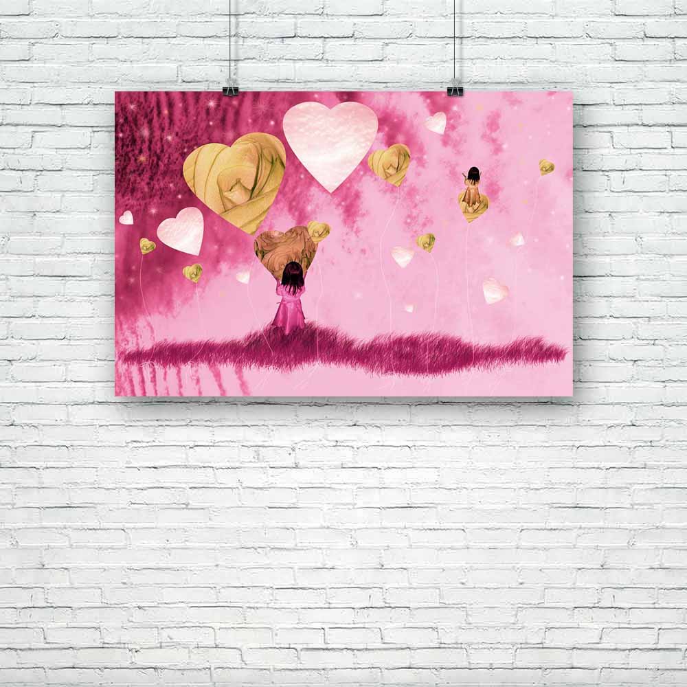 Child Playing With Flowers Unframed Paper Poster-Paper Posters Unframed-POS_UN-IC 5001905 IC 5001905, Art and Paintings, Baby, Botanical, Children, Collages, Conceptual, Fantasy, Floral, Flowers, Hearts, Kids, Love, Nature, Perspective, Romance, child, playing, with, unframed, paper, poster, action, actions, active, activities, activity, air, alone, artistic, back, balloon, balloons, beige, brown, carry, carrying, childhood, childish, childrens, cloud, clouds, cloudy, collage, composition, concept, creating