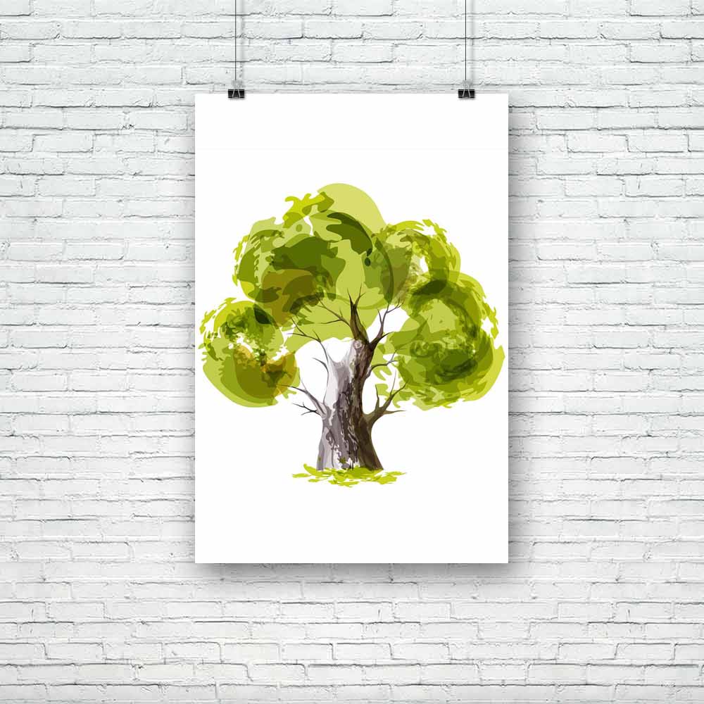Stylized Green Tree Unframed Paper Poster-Paper Posters Unframed-POS_UN-IC 5001906 IC 5001906, Abstract Expressionism, Abstracts, Ancient, Art and Paintings, Botanical, Business, Decorative, Drawing, Floral, Flowers, Historical, Illustrations, Medieval, Modern Art, Nature, Scenic, Seasons, Semi Abstract, Signs, Signs and Symbols, Sketches, Symbols, Vintage, Watercolour, stylized, green, tree, unframed, paper, poster, abstract, sketch, trees, watercolor, silhouette, art, background, beautiful, bio, branch, c