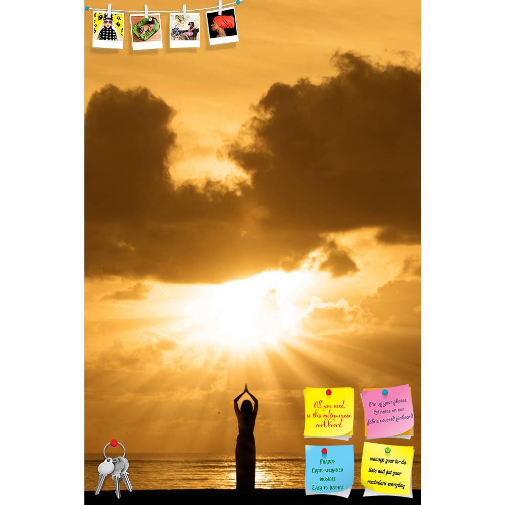 ArtzFolio Woman Doing Yoga Printed Bulletin Board Notice Pin Board Soft Board | Frameless-Bulletin Boards Frameless-AZSAO17249741BLB_FL_L-Image Code 5001912 Vishnu Image Folio Pvt Ltd, IC 5001912, ArtzFolio, Bulletin Boards Frameless, Landscapes, Traditional, Photography, woman, doing, yoga, printed, bulletin, board, notice, pin, soft, frameless, silhouette, young, sunrise, pin up board, push pin board, extra large cork board, big pin board, notice board, small bulletin board, cork board, wall notice board,