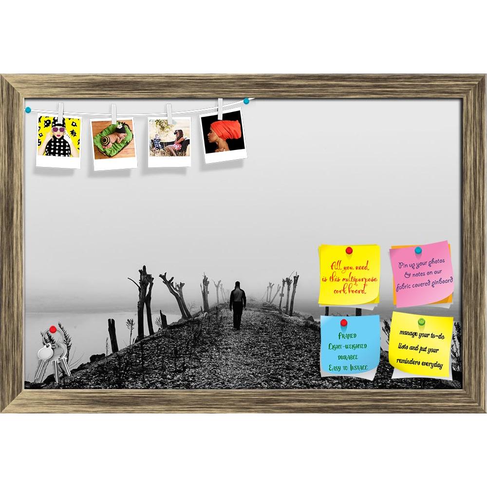 ArtzFolio Man Walking In A Thick Fog Printed Bulletin Board Notice Pin Board Soft Board | Framed-Bulletin Boards Framed-AZSAO17311153BLB_FR_L-Image Code 5001922 Vishnu Image Folio Pvt Ltd, IC 5001922, ArtzFolio, Bulletin Boards Framed, Landscapes, Photography, man, walking, in, a, thick, fog, printed, bulletin, board, notice, pin, soft, framed, wild, desolate, landscape, black, white, mist, mood, nature, spring, dawn, lake, alone, water, autumn, lonely, outdoor, ocean, silence, fall, dark, peaceful, sea, sh