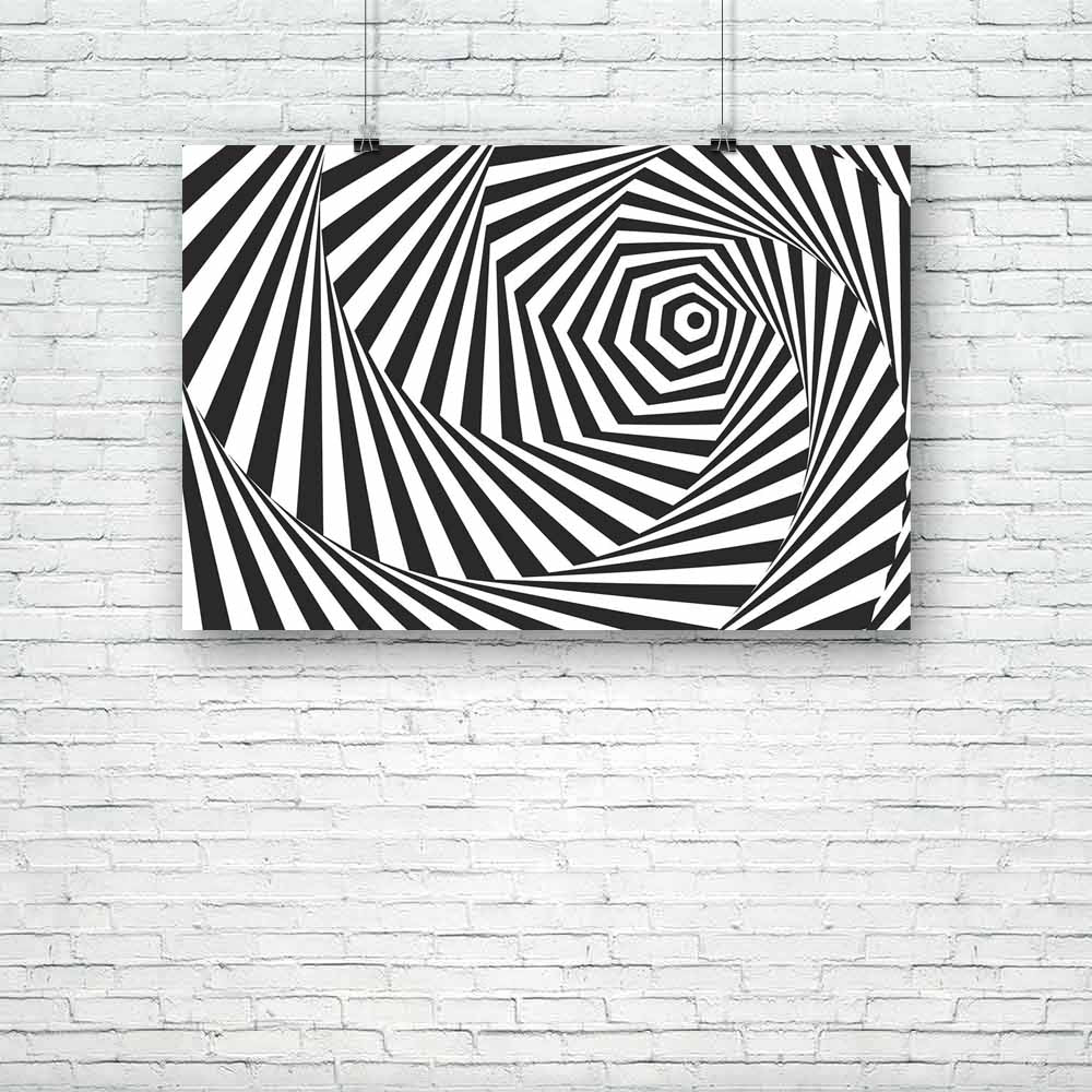Abstract Vasarely Optical Effect Unframed Paper Poster - Paper Posters Unframed - ArtzFolio.com