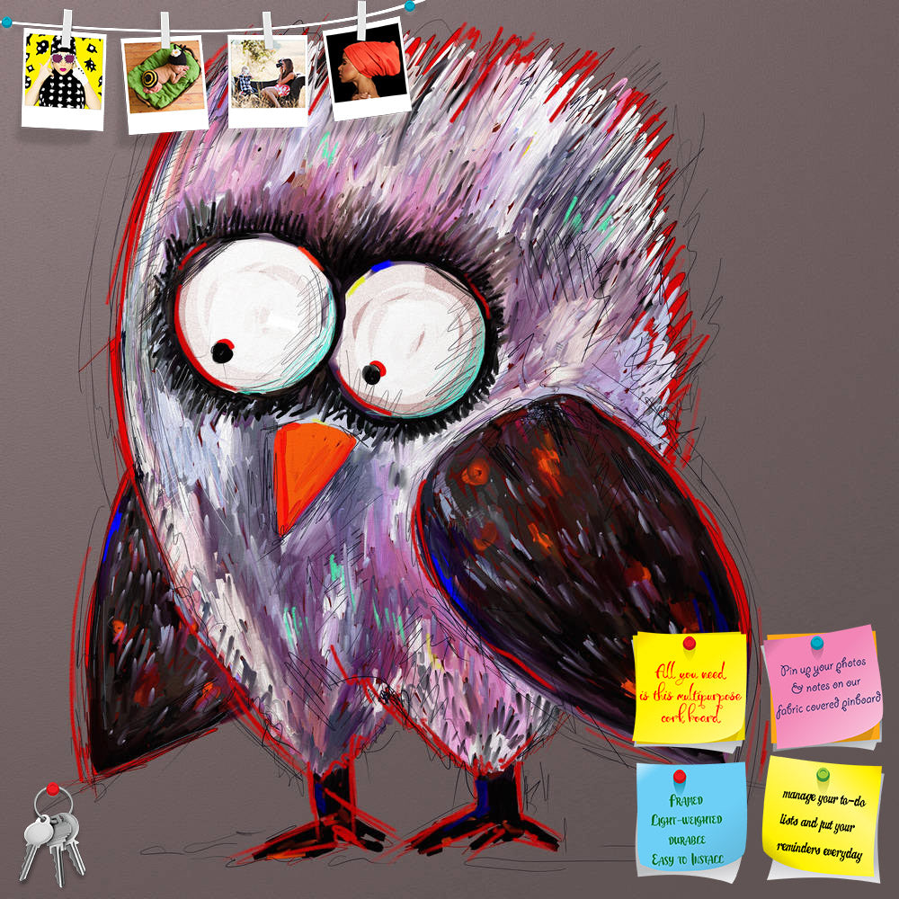 ArtzFolio Doodle Crazy Owl Printed Bulletin Board Notice Pin Board Soft Board | Frameless-Bulletin Boards Frameless-AZSAO17379995BLB_FL_L-Image Code 5001930 Vishnu Image Folio Pvt Ltd, IC 5001930, ArtzFolio, Bulletin Boards Frameless, Birds, Kids, Fine Art Reprint, doodle, crazy, owl, printed, bulletin, board, notice, pin, soft, frameless, digital, painting, pin up board, push pin board, extra large cork board, big pin board, notice board, small bulletin board, cork board, wall notice board, giant cork boar
