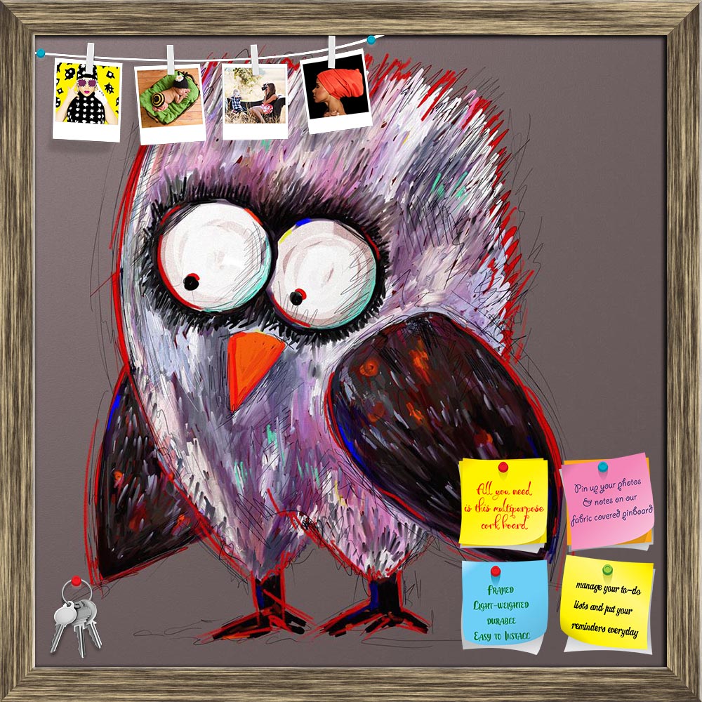 ArtzFolio Doodle Crazy Owl Printed Bulletin Board Notice Pin Board Soft Board | Framed-Bulletin Boards Framed-AZSAO17379995BLB_FR_L-Image Code 5001930 Vishnu Image Folio Pvt Ltd, IC 5001930, ArtzFolio, Bulletin Boards Framed, Birds, Kids, Fine Art Reprint, doodle, crazy, owl, printed, bulletin, board, notice, pin, soft, framed, digital, painting, pin up board, push pin board, extra large cork board, big pin board, notice board, small bulletin board, cork board, wall notice board, giant cork board, bulletin 