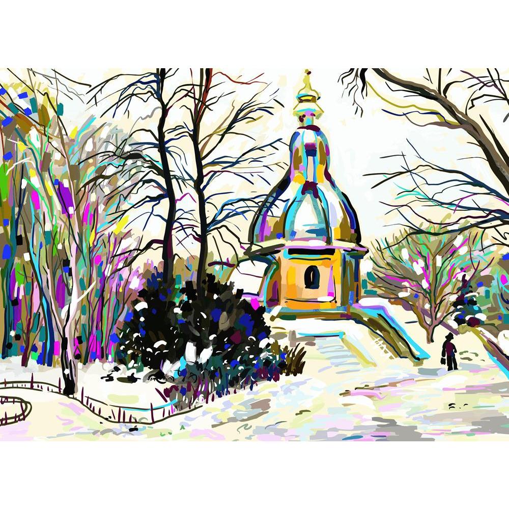 Winter Landscape Canvas Painting Synthetic Frame-Paintings MDF Framing-AFF_FR-IC 5001941 IC 5001941, Abstract Expressionism, Abstracts, Art and Paintings, Cities, City Views, Decorative, Digital, Digital Art, Drawing, Graphic, Illustrations, Impressionism, Inspirational, Landscapes, Modern Art, Motivation, Motivational, Nature, Paintings, Patterns, Scenic, Seasons, Semi Abstract, Signs, Signs and Symbols, Sketches, Urban, winter, landscape, canvas, painting, synthetic, frame, abstract, art, artist, artwork,