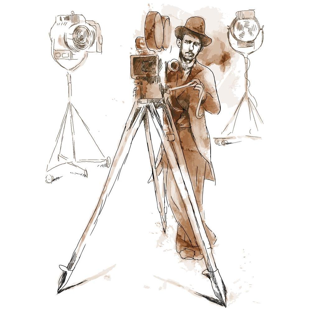 Man Behind The Camera Canvas Painting Synthetic Frame-Paintings MDF Framing-AFF_FR-IC 5001944 IC 5001944, Ancient, Art and Paintings, Black and White, Cinema, Drawing, Education, Fine Art Reprint, Historical, Illustrations, Medieval, Movies, Paintings, Retro, Schools, Sketches, Television, TV Series, Universities, Vintage, White, Wooden, man, behind, the, camera, canvas, painting, synthetic, frame, academic, actor, antique, archaic, artistic, artwork, authentic, cameraman, classical, cool, guy, craft, direc