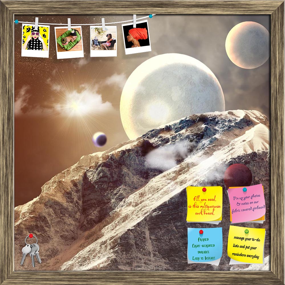 ArtzFolio Planets In Fantastic Space D1 Printed Bulletin Board Notice Pin Board Soft Board | Framed-Bulletin Boards Framed-AZSAO17431025BLB_FR_L-Image Code 5001951 Vishnu Image Folio Pvt Ltd, IC 5001951, ArtzFolio, Bulletin Boards Framed, Fantasy, Places, Digital Art, planets, in, fantastic, space, d1, printed, bulletin, board, notice, pin, soft, framed, image, against, dark, background, pin up board, push pin board, extra large cork board, big pin board, notice board, small bulletin board, cork board, wall