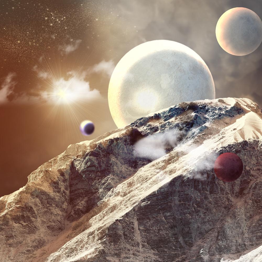 Planets In Fantastic Space Canvas Painting Synthetic Frame-Paintings MDF Framing-AFF_FR-IC 5001951 IC 5001951, Abstract Expressionism, Abstracts, Art and Paintings, Astrology, Astronomy, Cosmology, Fantasy, Horoscope, Illustrations, Nature, Photography, Scenic, Science Fiction, Semi Abstract, Space, Stars, Sun Signs, Zodiac, planets, in, fantastic, canvas, painting, synthetic, frame, abstract, alien, andromeda, art, artwork, astrophotography, blue, bright, celestial, clouds, cosmic, cosmos, dark, deep, eart