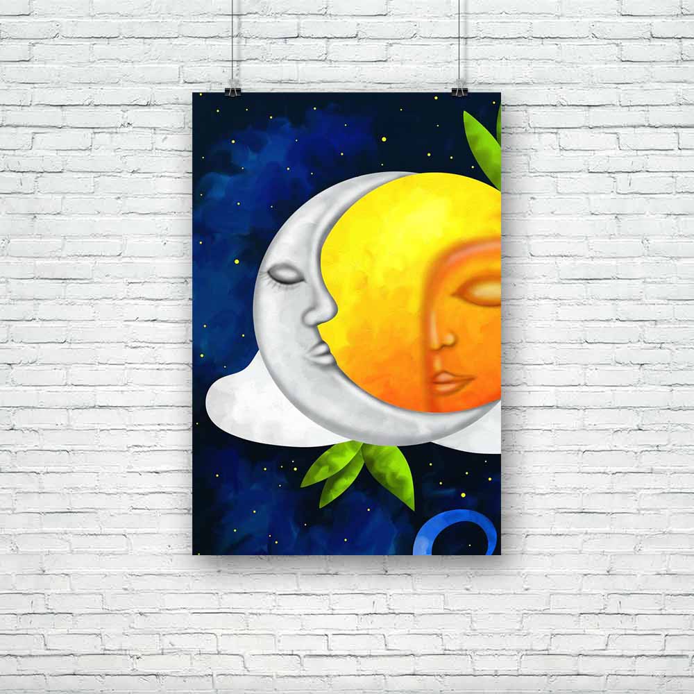 Sun & Moon Unframed Paper Poster-Paper Posters Unframed-POS_UN-IC 5001953 IC 5001953, Abstract Expressionism, Abstracts, Semi Abstract, sun, moon, unframed, paper, poster, abstract, background, artzfolio, posters, wall posters, posters for room, posters for room decoration, office poster, door poster, baby poster, motivational posters, posters for room boys, quotes, poster for wall decoration, friends poster, abstract paintings for living room, inspirational posters, room posters, wall posters for bedroom, 