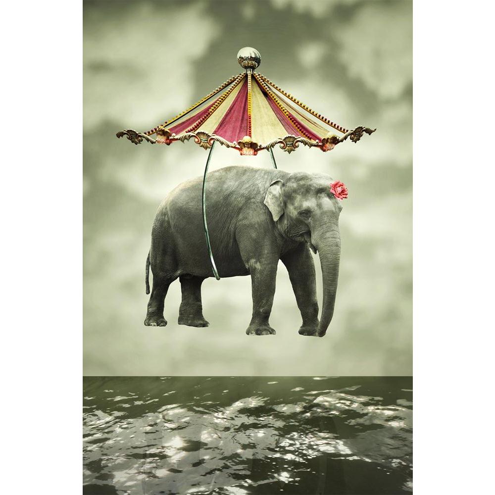 ArtzFolio Flying Elephant With Circus Tent Above The Water Unframed Paper Poster-Paper Posters Unframed-AZART17452945POS_UN_L-Image Code 5001954 Vishnu Image Folio Pvt Ltd, IC 5001954, ArtzFolio, Paper Posters Unframed, Animals, Conceptual, Kids, Digital Art, flying, elephant, with, circus, tent, above, the, water, unframed, paper, poster, wall, large, size, for, living, room, home, decoration, big, framed, decor, posters, pitaara, box, modern, art, frame, bedroom, amazonbasics, door, drawing, small, decora