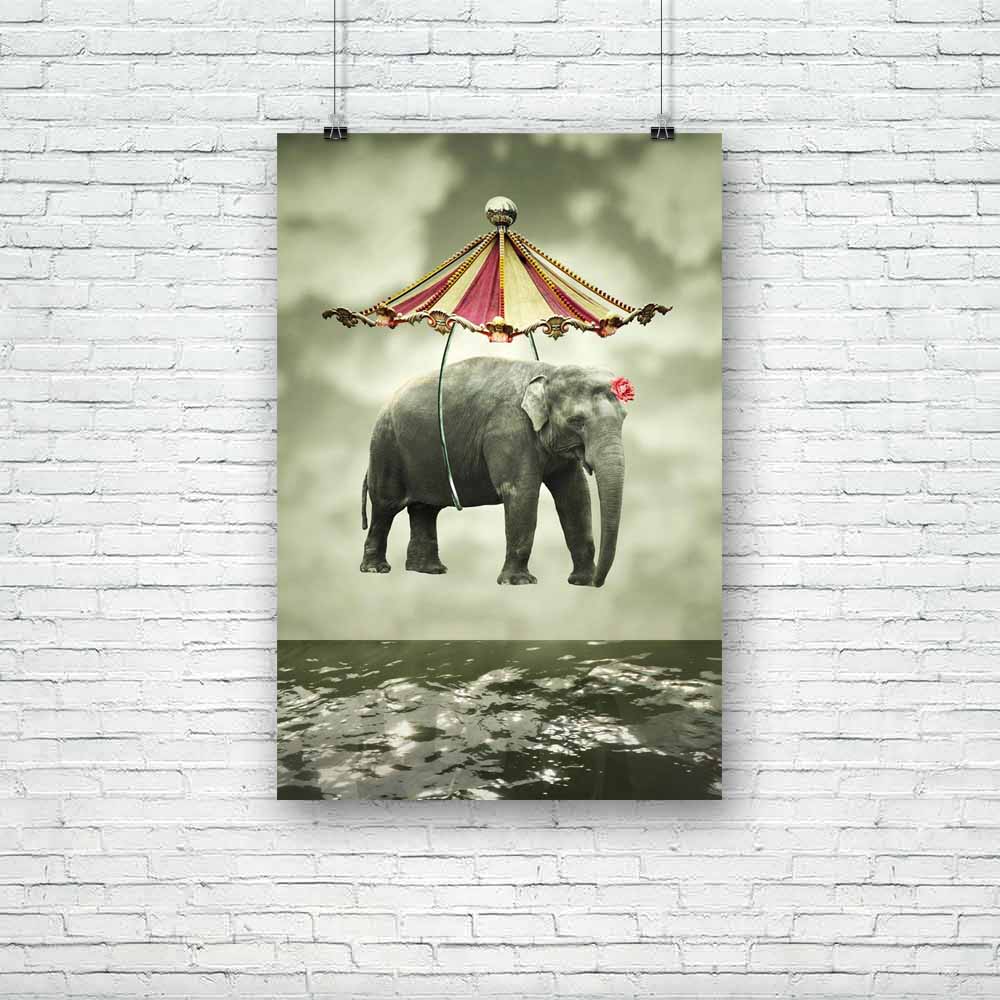 Flying Elephant Unframed Paper Poster-Paper Posters Unframed-POS_UN-IC 5001954 IC 5001954, Art and Paintings, Collages, Fantasy, Realism, Surrealism, flying, elephant, unframed, paper, poster, circus, tent, surreal, visionary, art, artistic, background, beautiful, cloud, collage, colorful, composition, creativity, dreamy, fanciful, flight, imagination, imagine, invention, inventive, joy, joyful, light, mammal, pachyderm, reflection, rose, shadow, sky, unique, uniqueness, unreal, water, artzfolio, posters, w