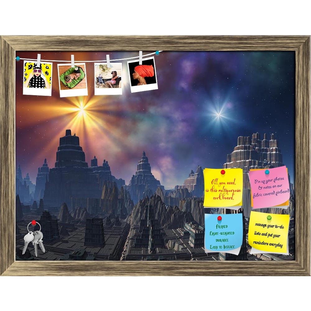 ArtzFolio Deserted Alien City Printed Bulletin Board Notice Pin Board Soft Board | Framed-Bulletin Boards Framed-AZSAO17585293BLB_FR_L-Image Code 5001968 Vishnu Image Folio Pvt Ltd, IC 5001968, ArtzFolio, Bulletin Boards Framed, Fantasy, Places, Digital Art, deserted, alien, city, printed, bulletin, board, notice, pin, soft, framed, pin up board, push pin board, extra large cork board, big pin board, notice board, small bulletin board, cork board, wall notice board, giant cork board, bulletin board, office 