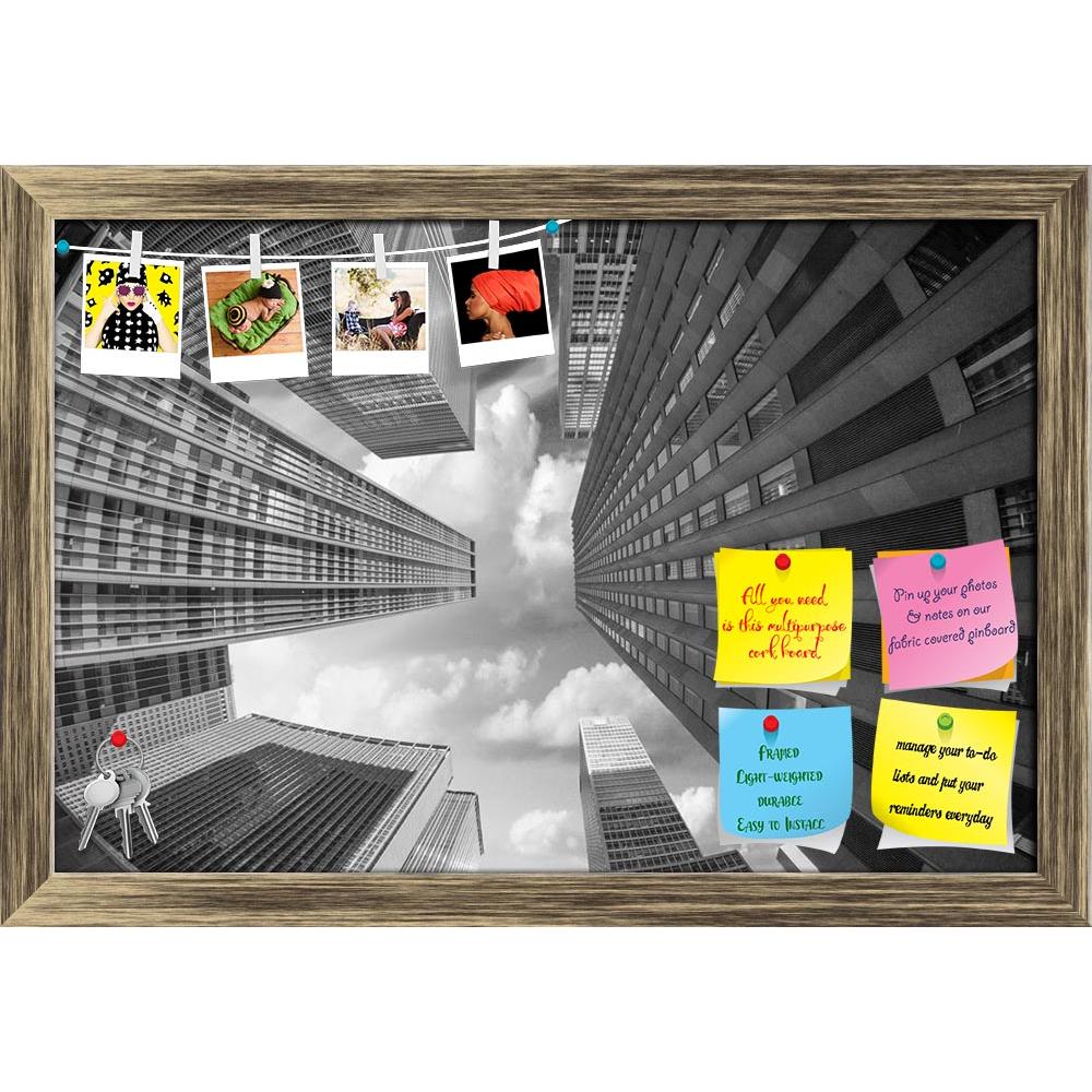 ArtzFolio City Skyscrapers in a Fisheye Upward Street View Printed Bulletin Board Notice Pin Board Soft Board | Framed-Bulletin Boards Framed-AZSAO17622999BLB_FR_L-Image Code 5001971 Vishnu Image Folio Pvt Ltd, IC 5001971, ArtzFolio, Bulletin Boards Framed, Places, Photography, city, skyscrapers, in, a, fisheye, upward, street, view, printed, bulletin, board, notice, pin, soft, framed, americas, apple, architecture, avenue, big, building, buildings, business, cityscape, day, destination, financial, floors, 