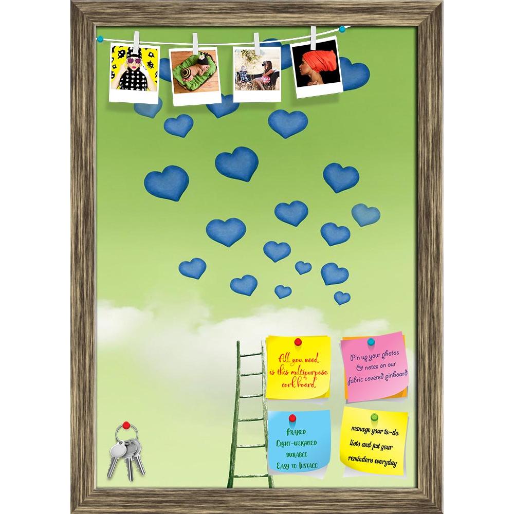ArtzFolio Abstract Hearts Sign That Comes Out From A Cloud Printed Bulletin Board Notice Pin Board Soft Board | Framed-Bulletin Boards Framed-AZSAO17631095BLB_FR_L-Image Code 5001975 Vishnu Image Folio Pvt Ltd, IC 5001975, ArtzFolio, Bulletin Boards Framed, Conceptual, Kids, Digital Art, abstract, hearts, sign, that, comes, out, from, a, cloud, printed, bulletin, board, notice, pin, soft, framed, many, sky, stairs, blue, green, colors, pin up board, push pin board, extra large cork board, big pin board, not