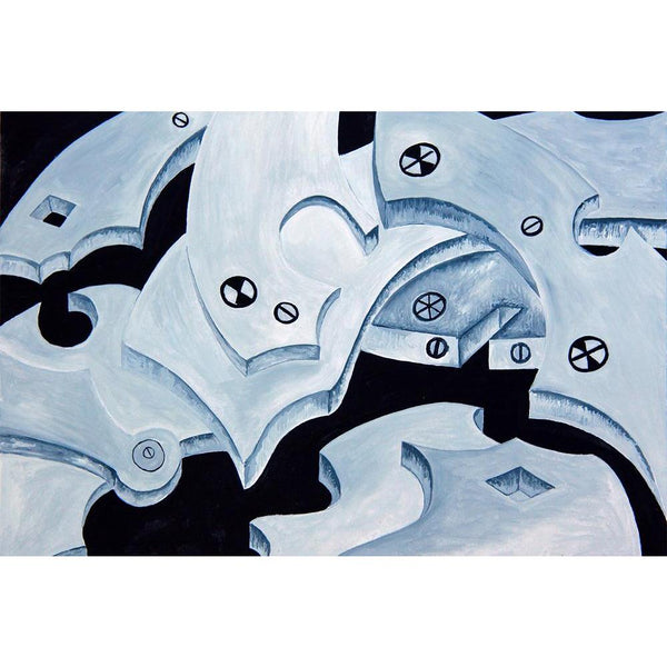 Abstract Art D20 Unframed Paper Poster-Paper Posters Unframed-POS_UN-IC 5001981 IC 5001981, Abstract Expressionism, Abstracts, Art and Paintings, Black, Black and White, Drawing, Paintings, Semi Abstract, Watercolour, Metallic, abstract, art, d20, unframed, paper, wall, poster, details, industrial, metal, painting, silver, watercolor, artzfolio, posters, wall posters, posters for room, posters for room decoration, office poster, door poster, baby poster, motivational posters, posters for room boys, quotes, 