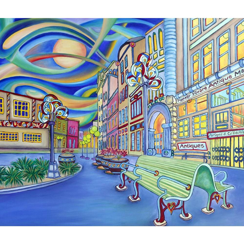 Seattle Downtown Modern City Canvas Painting Synthetic Frame-Paintings MDF Framing-AFF_FR-IC 5001983 IC 5001983, Abstract Expressionism, Abstracts, Architecture, Art and Paintings, Automobiles, Black and White, Business, Cities, City Views, Drawing, Illustrations, Impressionism, Landscapes, Modern Art, Paintings, Scenic, Semi Abstract, Signs, Signs and Symbols, Sketches, Skylines, Transportation, Travel, Vehicles, White, seattle, downtown, modern, city, canvas, painting, synthetic, frame, oil, art, abstract