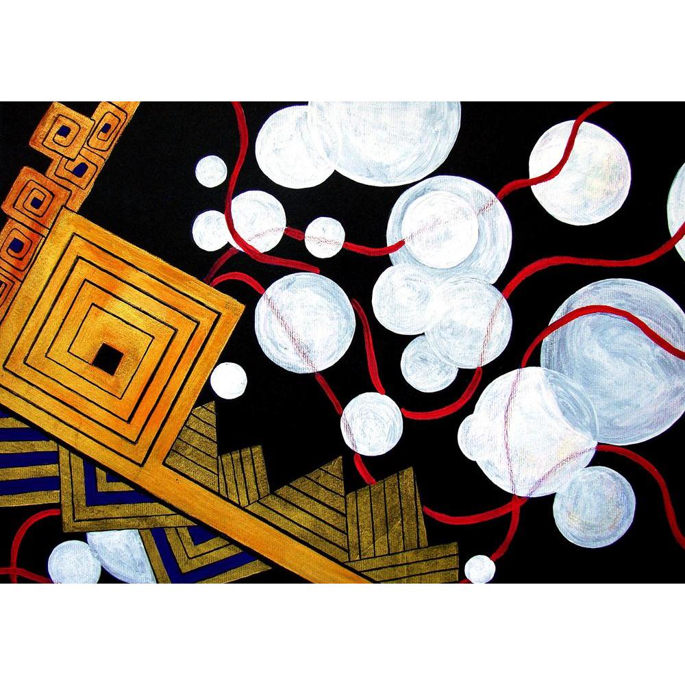 Gold Pyramid & White Bubbles Canvas Painting Synthetic Frame-Paintings MDF Framing-AFF_FR-IC 5001987 IC 5001987, Art and Paintings, Black, Black and White, Digital, Digital Art, Drawing, Eygptian, Graphic, Icons, Illustrations, Paintings, Parents, Signs, Signs and Symbols, Symbols, White, gold, pyramid, bubbles, canvas, painting, synthetic, frame, aqua, art, artwork, bricks, composition, contrast, finance, financial, formal, free, golden, heavy, icon, illustration, light, line, money, original, pictures, ro