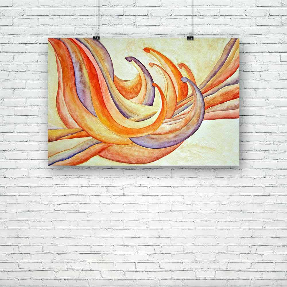 Orange Soft Day Lily Flower Unframed Paper Poster-Paper Posters Unframed-POS_UN-IC 5001990 IC 5001990, Abstract Expressionism, Abstracts, Art and Paintings, Botanical, Drawing, Floral, Flowers, Modern Art, Nature, Paintings, Semi Abstract, Signs, Signs and Symbols, Watercolour, orange, soft, day, lily, flower, unframed, paper, poster, abstract, beautiful, decor, design, hand, modern, original, painting, peach, purple, watercolor, yellow, artzfolio, posters, wall posters, posters for room, posters for room d