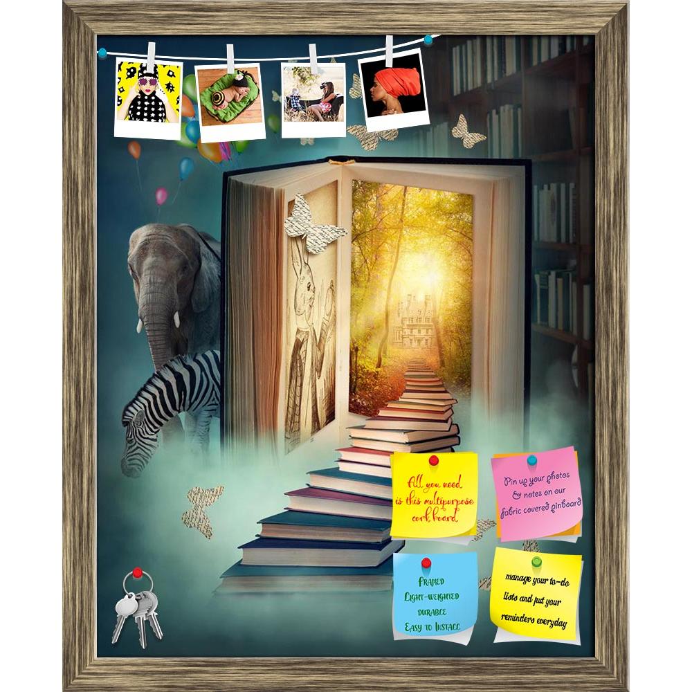 ArtzFolio Magic Book Printed Bulletin Board Notice Pin Board Soft Board | Framed-Bulletin Boards Framed-AZSAO17683057BLB_FR_L-Image Code 5001996 Vishnu Image Folio Pvt Ltd, IC 5001996, ArtzFolio, Bulletin Boards Framed, Animals, Conceptual, Kids, Digital Art, magic, book, printed, bulletin, board, notice, pin, soft, framed, upstairs, land, pin up board, push pin board, extra large cork board, big pin board, notice board, small bulletin board, cork board, wall notice board, giant cork board, bulletin board, 