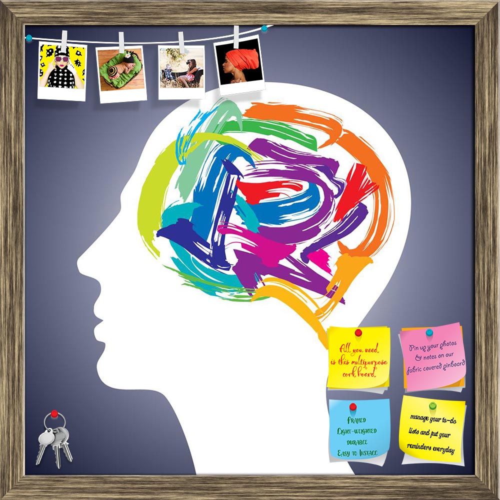 ArtzFolio Human Head Thinking D2 Printed Bulletin Board Notice Pin Board Soft Board | Framed-Bulletin Boards Framed-AZSAO17725388BLB_FR_L-Image Code 5002006 Vishnu Image Folio Pvt Ltd, IC 5002006, ArtzFolio, Bulletin Boards Framed, Conceptual, Digital Art, human, head, thinking, d2, printed, bulletin, board, notice, pin, soft, framed, making, from, brush, stocks, pin up board, push pin board, extra large cork board, big pin board, notice board, small bulletin board, cork board, wall notice board, giant cork