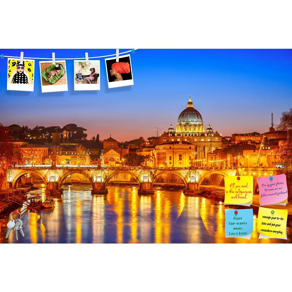 ArtzFolio Night View At St Peter's Cathedral in Rome, Italy Printed Bulletin Board Notice Pin Board Soft Board | Frameless-Bulletin Boards Frameless-AZSAO17742433BLB_FL_L-Image Code 5002008 Vishnu Image Folio Pvt Ltd, IC 5002008, ArtzFolio, Bulletin Boards Frameless, Places, Photography, night, view, at, st, peter's, cathedral, in, rome, italy, printed, bulletin, board, notice, pin, soft, frameless, peter, s, architecture, ancient, europe, landmark, roman, monument, history, travel, italian, famous, buildin