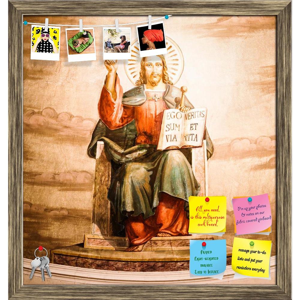 ArtzFolio Old Jesus Artwork At A Church In Italy Printed Bulletin Board Notice Pin Board Soft Board | Framed-Bulletin Boards Framed-AZSAO17743491BLB_FR_L-Image Code 5002009 Vishnu Image Folio Pvt Ltd, IC 5002009, ArtzFolio, Bulletin Boards Framed, Religious, Fine Art Reprint, old, jesus, artwork, at, a, church, in, italy, printed, bulletin, board, notice, pin, soft, framed, painting, pin up board, push pin board, extra large cork board, big pin board, notice board, small bulletin board, cork board, wall not