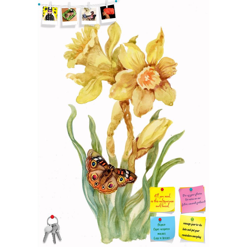 ArtzFolio Yellow Narcissus Printed Bulletin Board Notice Pin Board Soft Board | Frameless-Bulletin Boards Frameless-AZSAO17788915BLB_FL_L-Image Code 5002019 Vishnu Image Folio Pvt Ltd, IC 5002019, ArtzFolio, Bulletin Boards Frameless, Floral, Fine Art Reprint, yellow, narcissus, printed, bulletin, board, notice, pin, soft, frameless, white, background, pin up board, push pin board, extra large cork board, big pin board, notice board, small bulletin board, cork board, wall notice board, giant cork board, bul