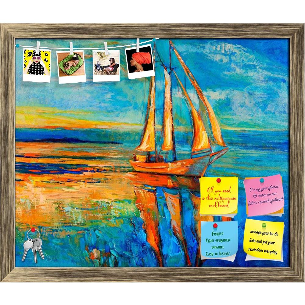 ArtzFolio Artwork Of Sail Ship & Sea D1 Printed Bulletin Board Notice Pin Board Soft Board | Framed-Bulletin Boards Framed-AZSAO17851970BLB_FR_L-Image Code 5002024 Vishnu Image Folio Pvt Ltd, IC 5002024, ArtzFolio, Bulletin Boards Framed, Landscapes, Fine Art Reprint, artwork, of, sail, ship, sea, d1, printed, bulletin, board, notice, pin, soft, framed, original, oil, painting, canvas.sunset, ocean.modern, impressionism, pin up board, push pin board, extra large cork board, big pin board, notice board, smal
