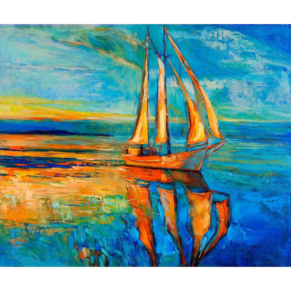 Artwork Of Sail Ship & Sea Canvas Painting Synthetic Frame-Paintings MDF Framing-AFF_FR-IC 5002024 IC 5002024, Abstract Expressionism, Abstracts, Art and Paintings, Automobiles, Boats, Drawing, Illustrations, Impressionism, Landscapes, Modern Art, Nature, Nautical, Paintings, Scenic, Semi Abstract, Signs, Signs and Symbols, Sketches, Sunsets, Transportation, Travel, Vehicles, Watercolour, artwork, of, sail, ship, sea, canvas, painting, synthetic, frame, oil, acrylic, landscape, abstract, art, artist, artist