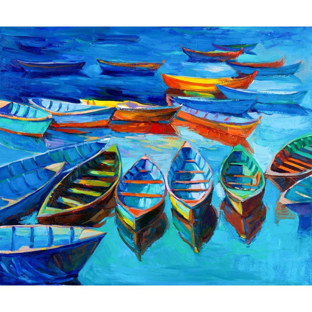 Artwork Of Boats & Sea Canvas Painting Synthetic Frame-Paintings MDF Framing-AFF_FR-IC 5002027 IC 5002027, Abstract Expressionism, Abstracts, Art and Paintings, Automobiles, Boats, Drawing, Illustrations, Impressionism, Landscapes, Modern Art, Nature, Nautical, Paintings, Scenic, Semi Abstract, Signs, Signs and Symbols, Sketches, Sunsets, Transportation, Travel, Vehicles, Watercolour, artwork, of, sea, canvas, painting, synthetic, frame, oil, abstract, acrylic, art, artist, artistic, backdrop, background, b