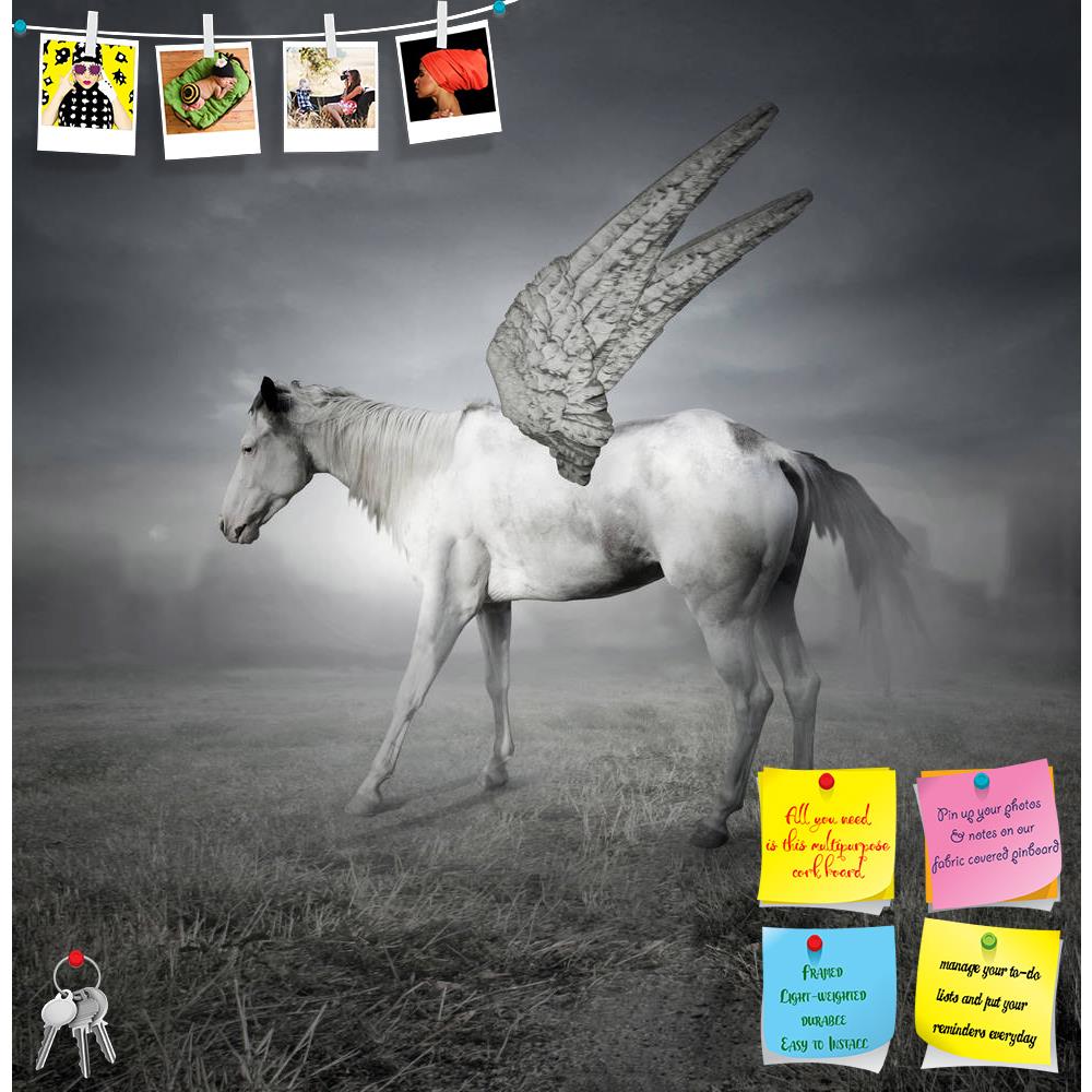 ArtzFolio White Horse With Wings The Legendary Pegaso Printed Bulletin Board Notice Pin Board Soft Board | Frameless-Bulletin Boards Frameless-AZSAO17859135BLB_FL_L-Image Code 5002030 Vishnu Image Folio Pvt Ltd, IC 5002030, ArtzFolio, Bulletin Boards Frameless, Animals, Fantasy, Digital Art, white, horse, with, wings, the, legendary, pegaso, printed, bulletin, board, notice, pin, soft, frameless, beautiful, representing, field, dramatic, sky, background, pin up board, push pin board, extra large cork board,