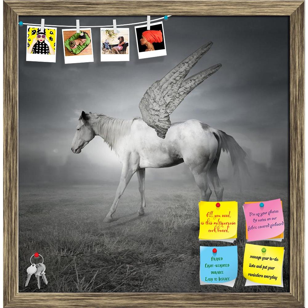 ArtzFolio White Horse With Wings The Legendary Pegaso Printed Bulletin Board Notice Pin Board Soft Board | Framed-Bulletin Boards Framed-AZSAO17859135BLB_FR_L-Image Code 5002030 Vishnu Image Folio Pvt Ltd, IC 5002030, ArtzFolio, Bulletin Boards Framed, Animals, Fantasy, Digital Art, white, horse, with, wings, the, legendary, pegaso, printed, bulletin, board, notice, pin, soft, framed, beautiful, representing, field, dramatic, sky, background, pin up board, push pin board, extra large cork board, big pin boa