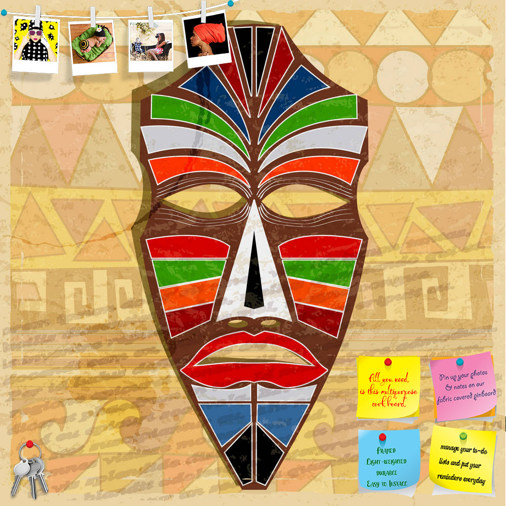 ArtzFolio Ethnic Mask Printed Bulletin Board Notice Pin Board Soft Board | Frameless-Bulletin Boards Frameless-AZSAO17900203BLB_FL_L-Image Code 5002039 Vishnu Image Folio Pvt Ltd, IC 5002039, ArtzFolio, Bulletin Boards Frameless, Abstract, Digital Art, ethnic, mask, printed, bulletin, board, notice, pin, soft, frameless, vintage, background, pin up board, push pin board, extra large cork board, big pin board, notice board, small bulletin board, cork board, wall notice board, giant cork board, bulletin board
