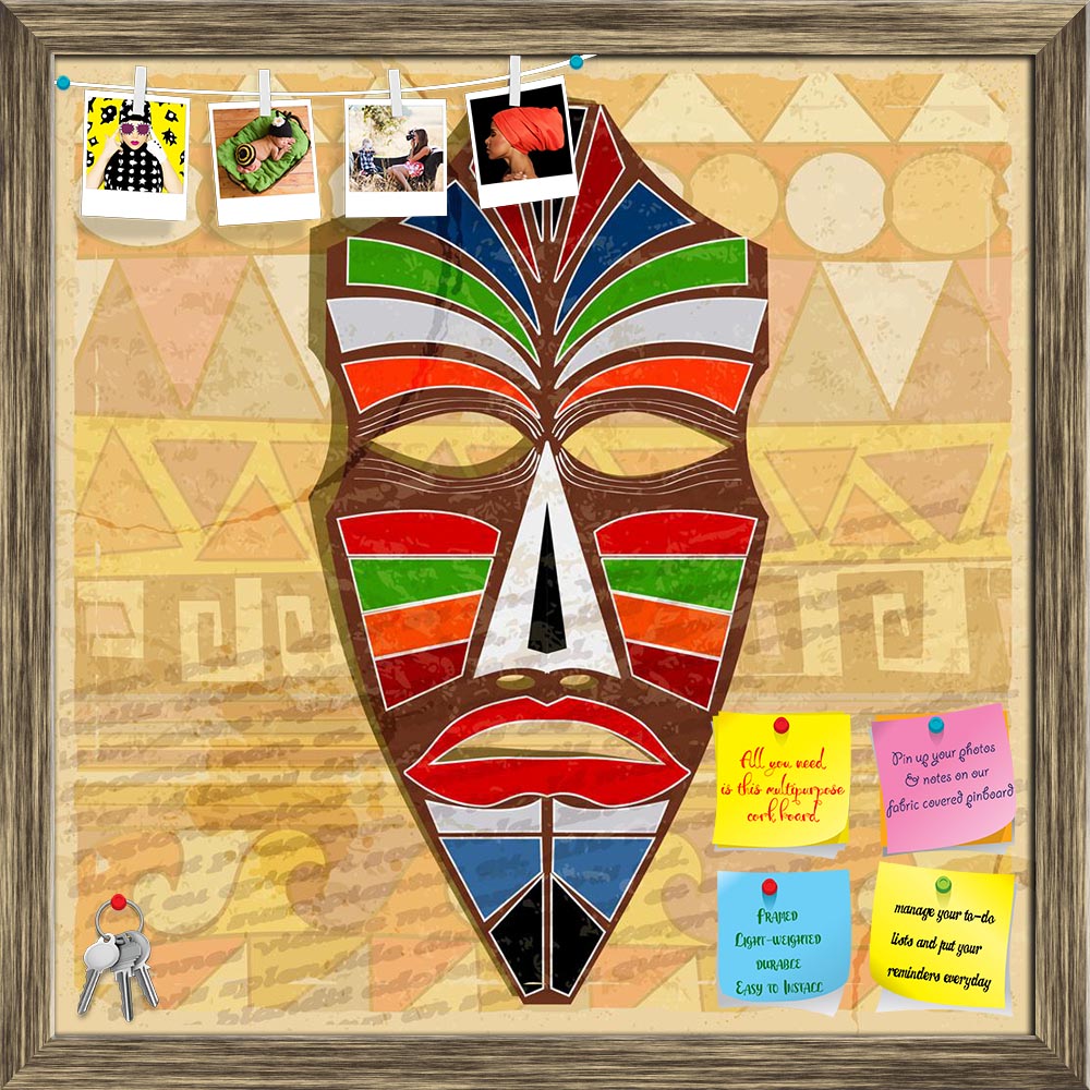ArtzFolio Ethnic Mask Printed Bulletin Board Notice Pin Board Soft Board | Framed-Bulletin Boards Framed-AZSAO17900203BLB_FR_L-Image Code 5002039 Vishnu Image Folio Pvt Ltd, IC 5002039, ArtzFolio, Bulletin Boards Framed, Abstract, Digital Art, ethnic, mask, printed, bulletin, board, notice, pin, soft, framed, vintage, background, pin up board, push pin board, extra large cork board, big pin board, notice board, small bulletin board, cork board, wall notice board, giant cork board, bulletin board, office not