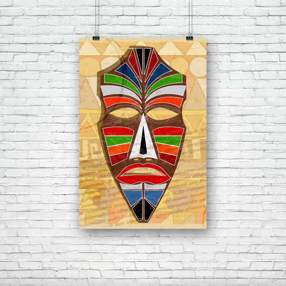 Ethnic Mask Unframed Paper Poster-Paper Posters Unframed-POS_UN-IC 5002039 IC 5002039, Abstract Expressionism, Abstracts, Adult, African, Ancient, Animated Cartoons, Art and Paintings, Black, Black and White, Caricature, Cartoons, Cities, City Views, Culture, Decorative, Ethnic, Historical, Icons, Illustrations, Medieval, Patterns, Retro, Semi Abstract, Signs, Signs and Symbols, Traditional, Tribal, Vintage, Wooden, World Culture, mask, unframed, paper, poster, masks, abstract, africa, art, background, brow