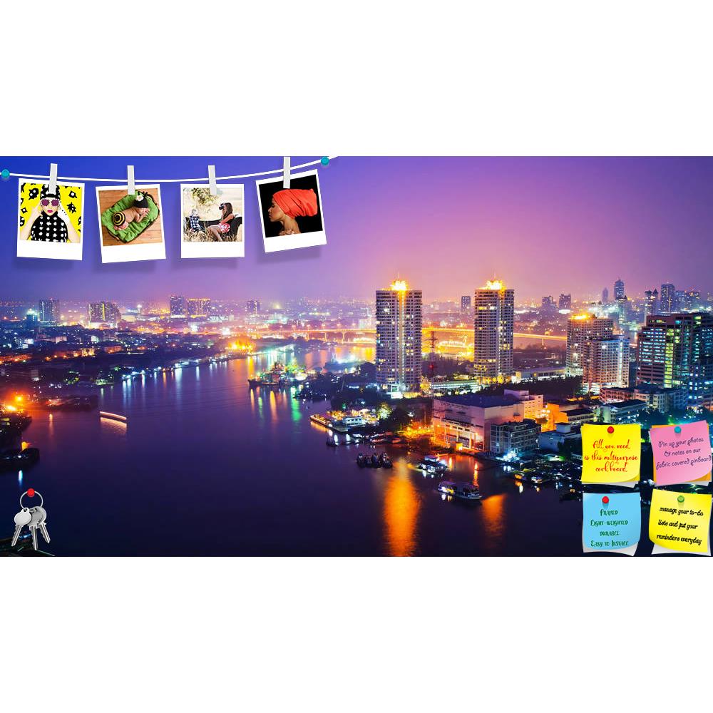 ArtzFolio Panorama View Of Bangkok City At Night, Thailand Printed Bulletin Board Notice Pin Board Soft Board | Frameless-Bulletin Boards Frameless-AZSAO17901984BLB_FL_L-Image Code 5002040 Vishnu Image Folio Pvt Ltd, IC 5002040, ArtzFolio, Bulletin Boards Frameless, Places, Photography, panorama, view, of, bangkok, city, at, night, thailand, printed, bulletin, board, notice, pin, soft, frameless, scape, nighttime, architecture, asia, asian, blue, boat, bridge, building, business, capital, center, cityscape,