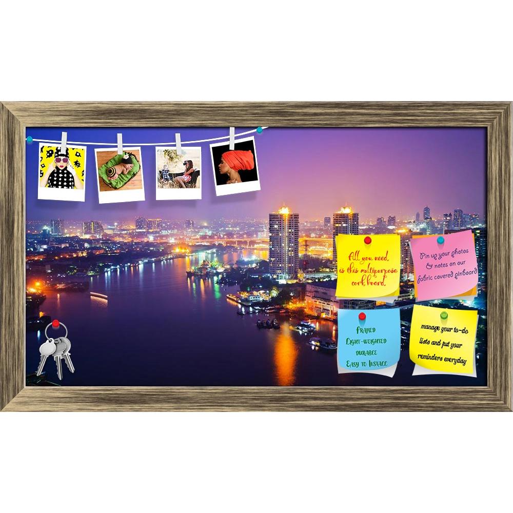 ArtzFolio Panorama View Of Bangkok City At Night, Thailand Printed Bulletin Board Notice Pin Board Soft Board | Framed-Bulletin Boards Framed-AZSAO17901984BLB_FR_L-Image Code 5002040 Vishnu Image Folio Pvt Ltd, IC 5002040, ArtzFolio, Bulletin Boards Framed, Places, Photography, panorama, view, of, bangkok, city, at, night, thailand, printed, bulletin, board, notice, pin, soft, framed, scape, nighttime, architecture, asia, asian, blue, boat, bridge, building, business, capital, center, cityscape, clouds, con