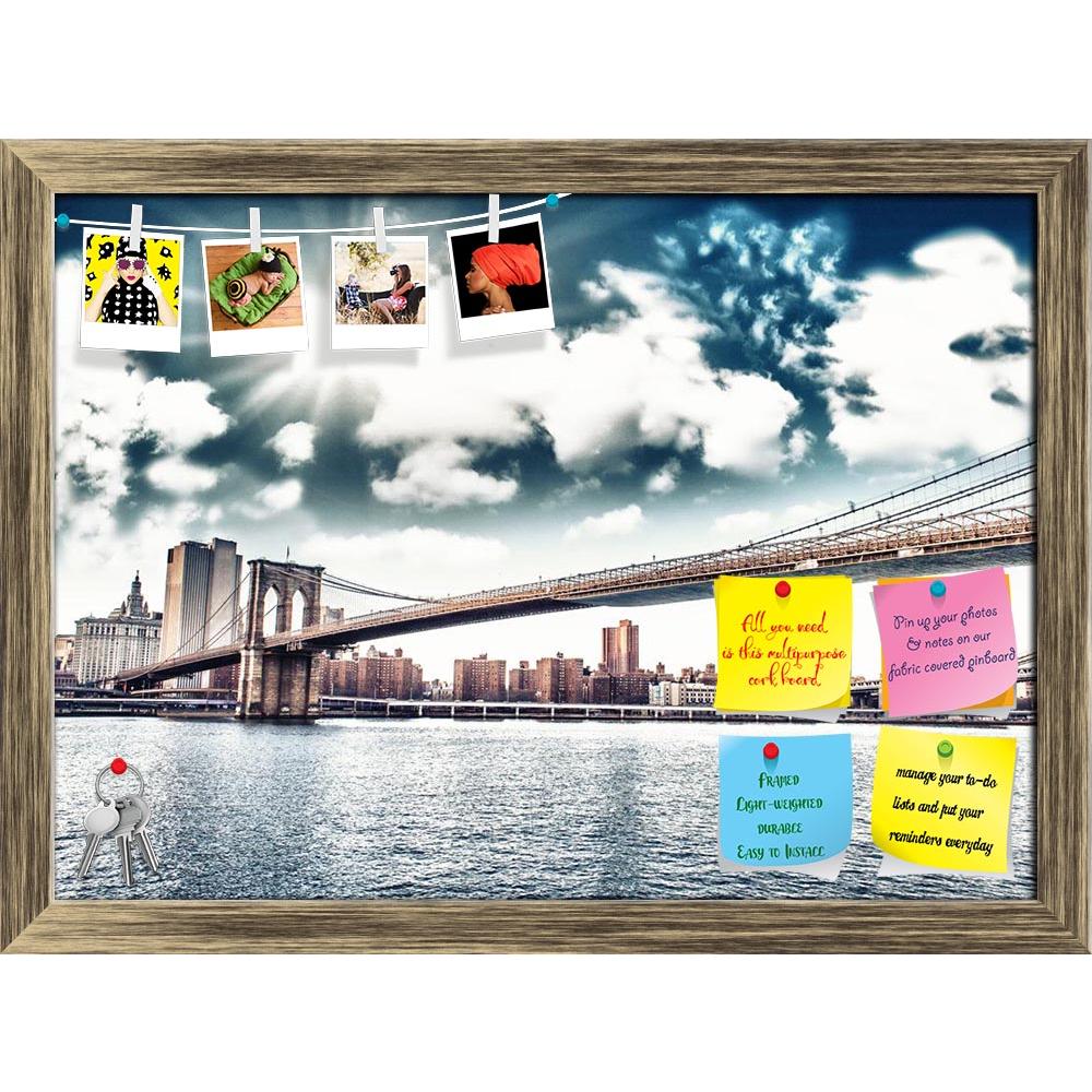 ArtzFolio Brooklyn Bridge At Sunset, New York, USA Printed Bulletin Board Notice Pin Board Soft Board | Framed-Bulletin Boards Framed-AZSAO17923659BLB_FR_L-Image Code 5002045 Vishnu Image Folio Pvt Ltd, IC 5002045, ArtzFolio, Bulletin Boards Framed, Landscapes, Places, Photography, brooklyn, bridge, at, sunset, new, york, usa, printed, bulletin, board, notice, pin, soft, framed, amazing, cityscape, skyscrapers, america, apartment, architecture, beauty, blue, buildings, business, city, downtown, dusk, east, 