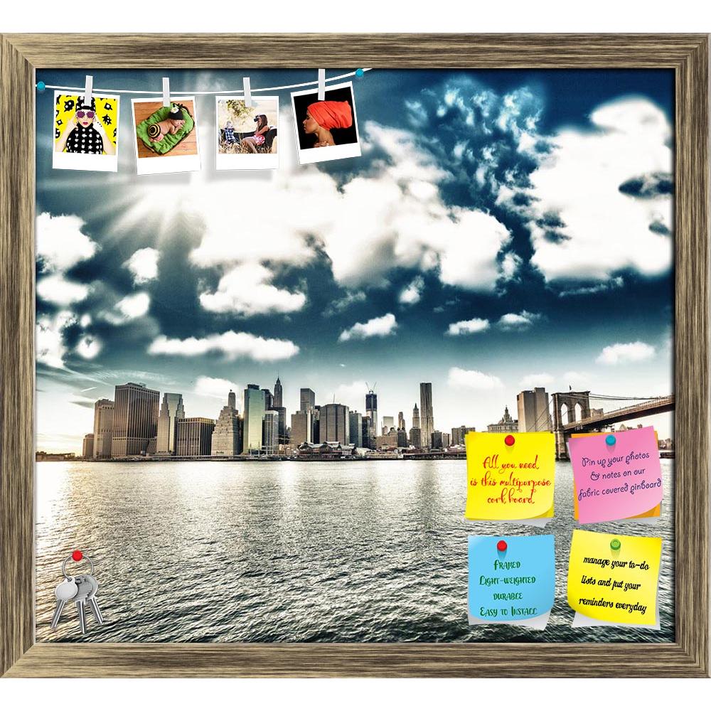 ArtzFolio Brooklyn Bridge & Manhattan Skyline, New York, USA Printed Bulletin Board Notice Pin Board Soft Board | Framed-Bulletin Boards Framed-AZSAO17923706BLB_FR_L-Image Code 5002046 Vishnu Image Folio Pvt Ltd, IC 5002046, ArtzFolio, Bulletin Boards Framed, Landscapes, Places, Photography, brooklyn, bridge, manhattan, skyline, new, york, usa, printed, bulletin, board, notice, pin, soft, framed, city, wonderful, sunset, view, america, apartment, architecture, building, business, cityscape, downtown, dusk, 