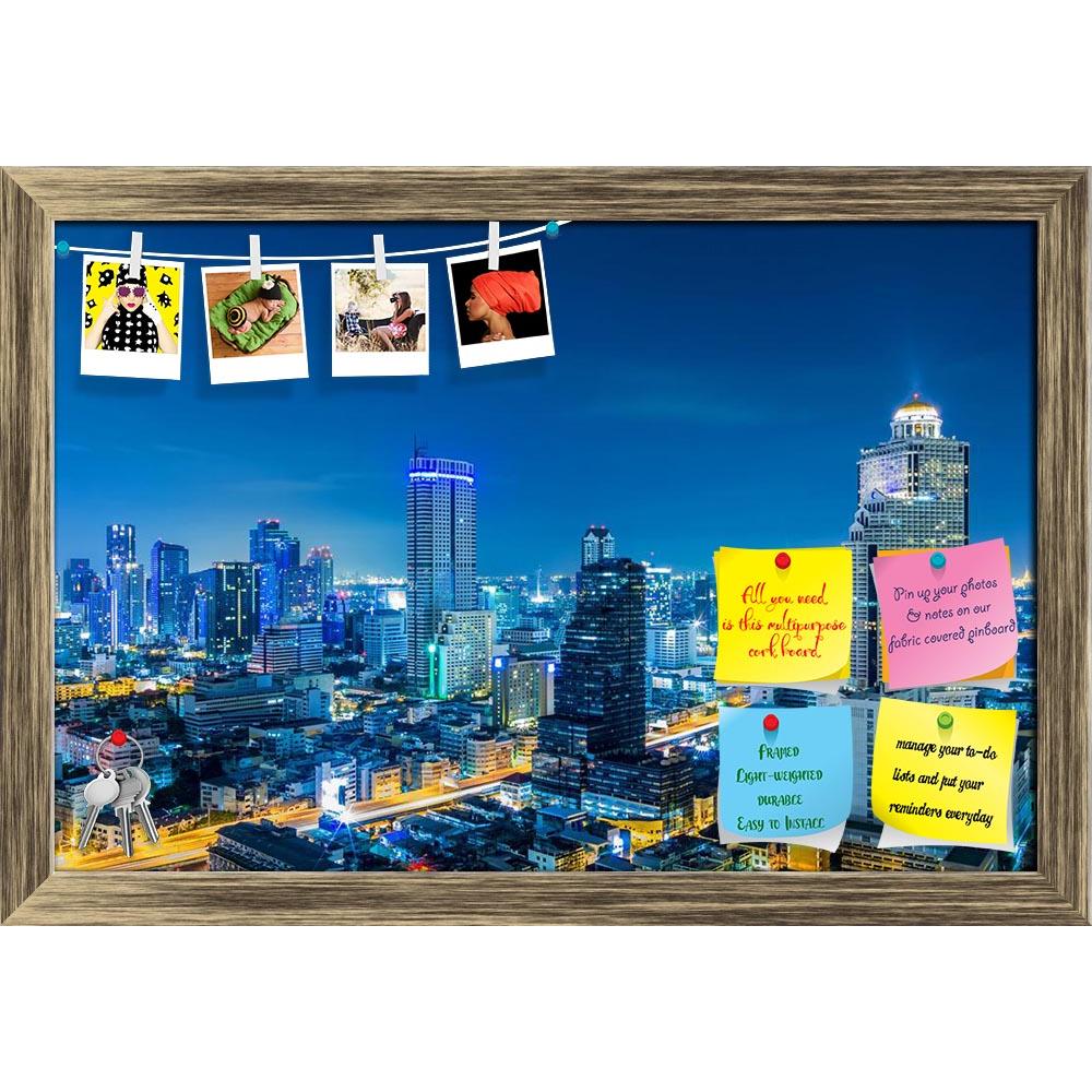 ArtzFolio Landscape Bangkok City, Thailand Printed Bulletin Board Notice Pin Board Soft Board | Framed-Bulletin Boards Framed-AZSAO17933230BLB_FR_L-Image Code 5002051 Vishnu Image Folio Pvt Ltd, IC 5002051, ArtzFolio, Bulletin Boards Framed, Places, Photography, landscape, bangkok, city, thailand, printed, bulletin, board, notice, pin, soft, framed, modern, building, twilight, high, angle, boat, hotel, sky, tower, travel, water, architecture, asia, blue, bridge, business, capital, center, cityscape, constru
