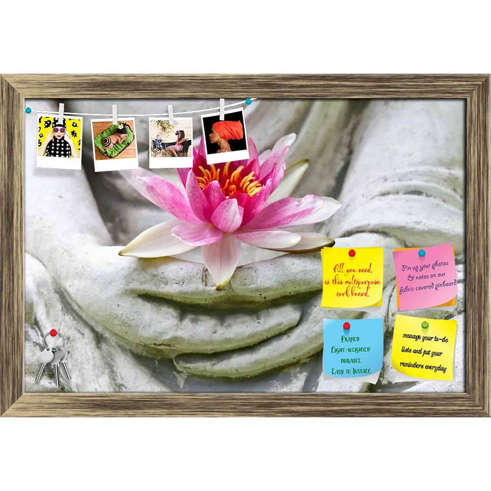 ArtzFolio Buddha Hands Holding Flower Printed Bulletin Board Notice Pin Board Soft Board | Framed-Bulletin Boards Framed-AZSAO17957796BLB_FR_L-Image Code 5002056 Vishnu Image Folio Pvt Ltd, IC 5002056, ArtzFolio, Bulletin Boards Framed, Religious, Photography, buddha, hands, holding, flower, printed, bulletin, board, notice, pin, soft, framed, pin up board, push pin board, extra large cork board, big pin board, notice board, small bulletin board, cork board, wall notice board, giant cork board, bulletin boa