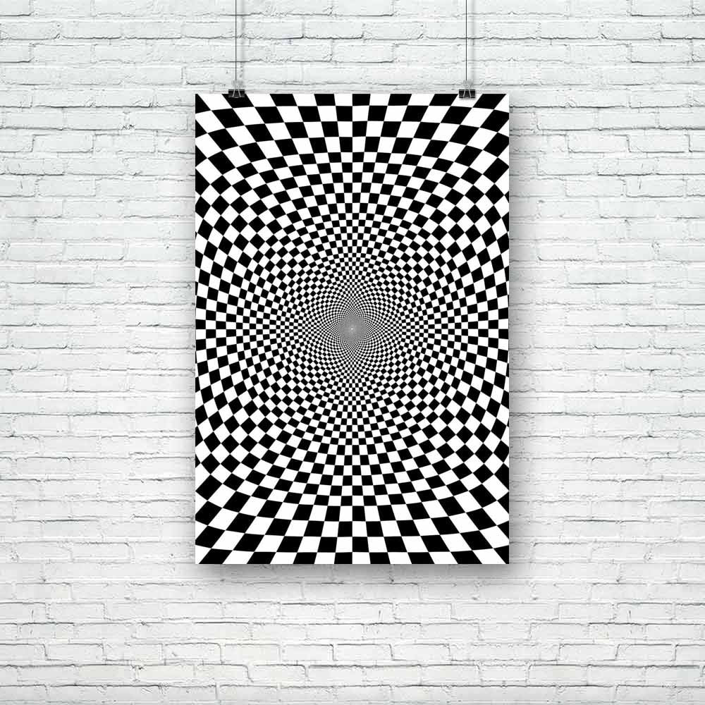 Black & White Chess Unframed Paper Poster-Paper Posters Unframed-POS_UN-IC 5002059 IC 5002059, Abstract Expressionism, Abstracts, Art and Paintings, Black, Black and White, Check, Circle, Decorative, Illustrations, Patterns, Perspective, Semi Abstract, Signs, Signs and Symbols, White, chess, unframed, paper, poster, optical, illusion, abstract, art, backdrop, background, border, checkers, checks, chequered, decor, decoration, design, dungeon, empty, exhibition, floor, glossy, group, inside, interior, magic,